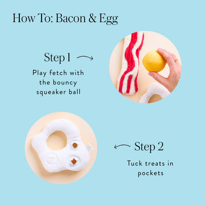 Bacon and Egg Interactive Toy Set
