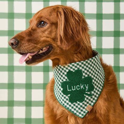 Clover Applique Dog Bandana
