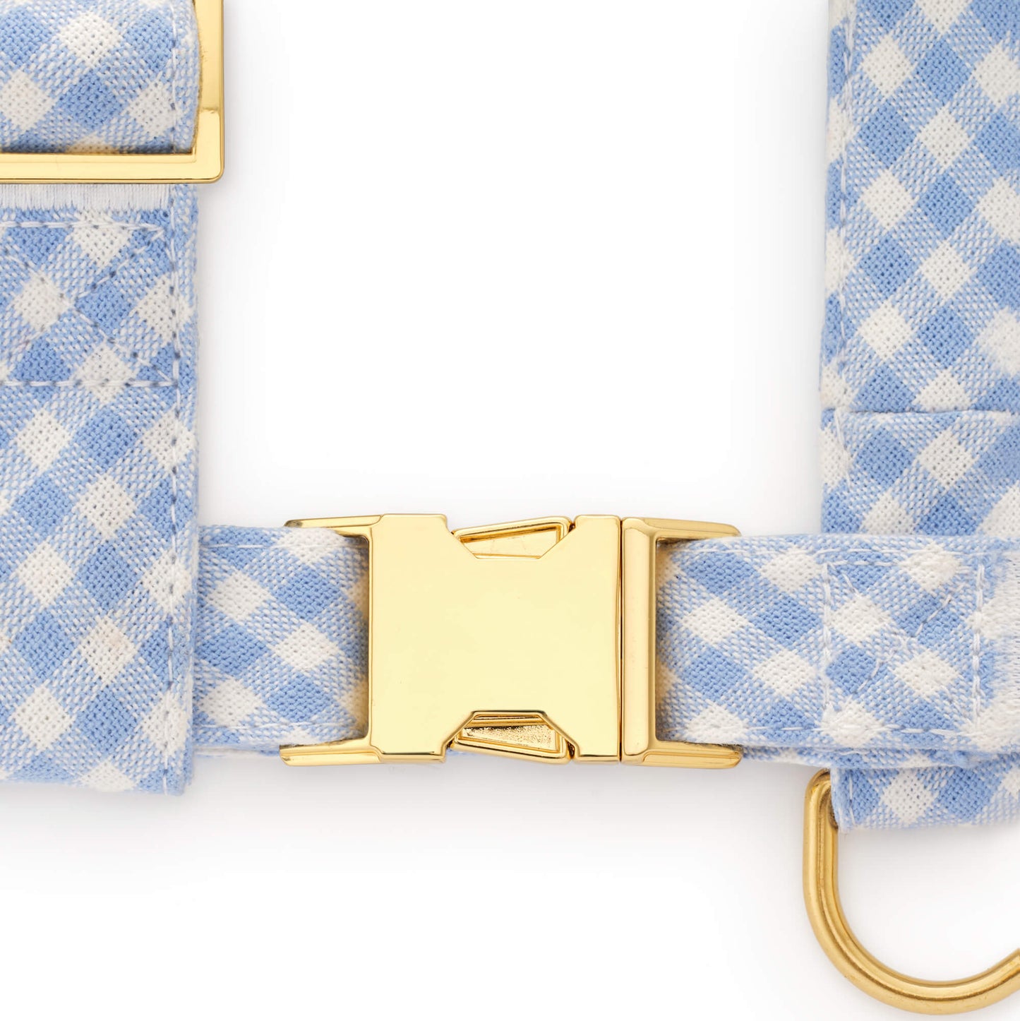 Sky Blue Gingham Harness Walk Set