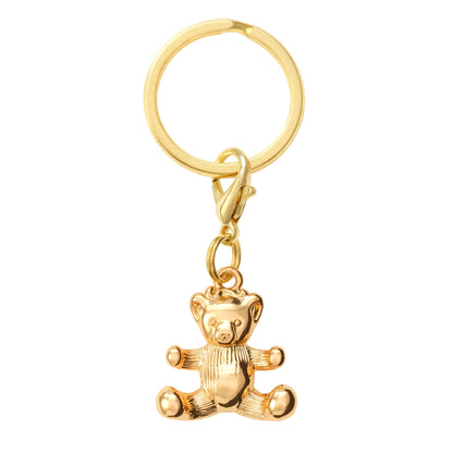 Gold Teddy Bear Collar Charm