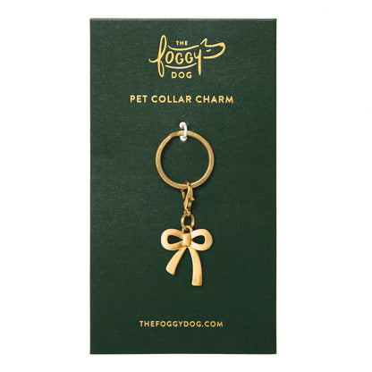 Gold Bow Collar Charm
