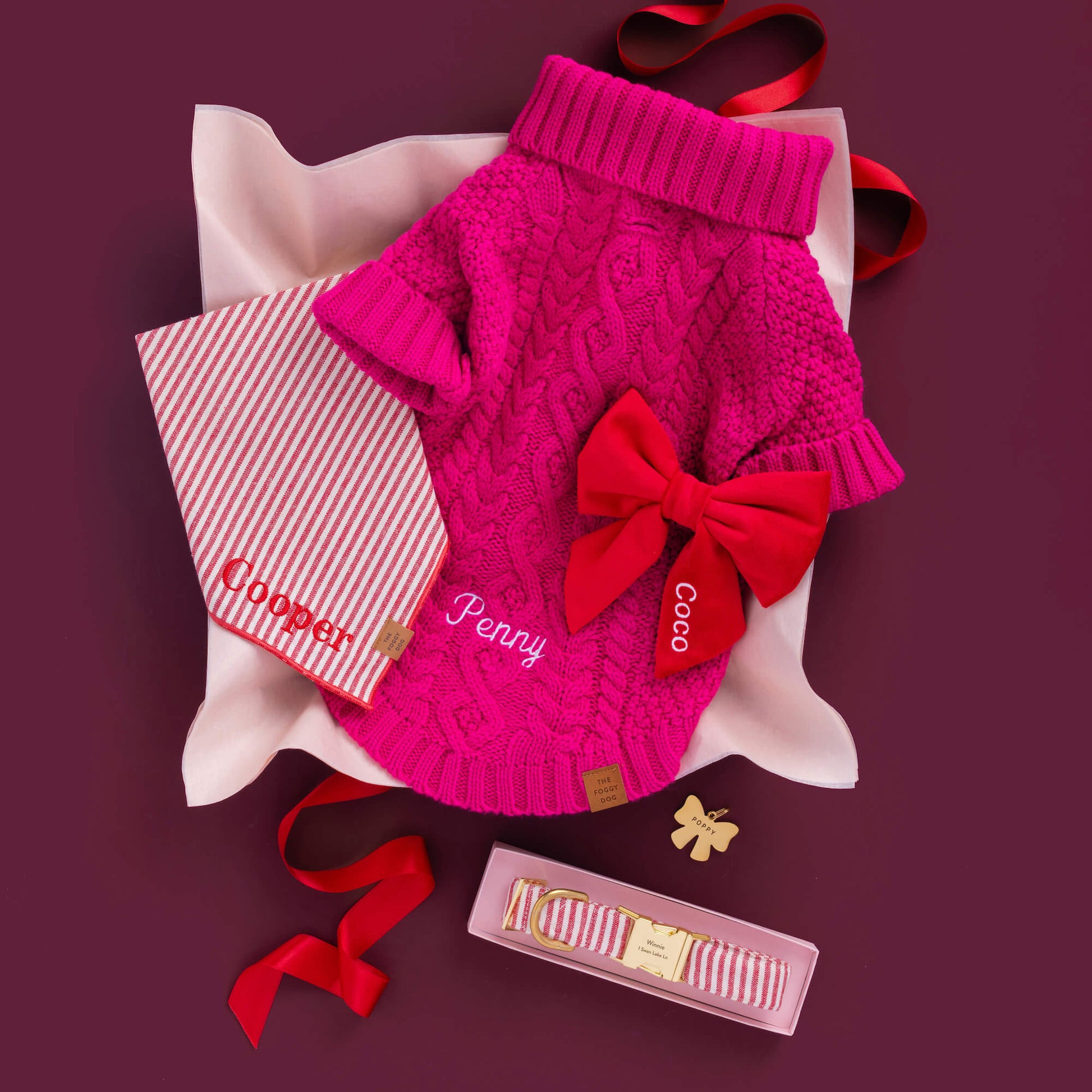 Lady Bow Pet ID Tag