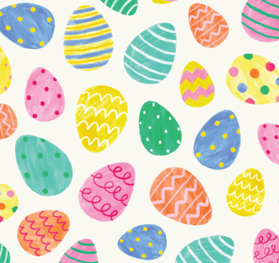 Easter Eggs Lady Bow Collar