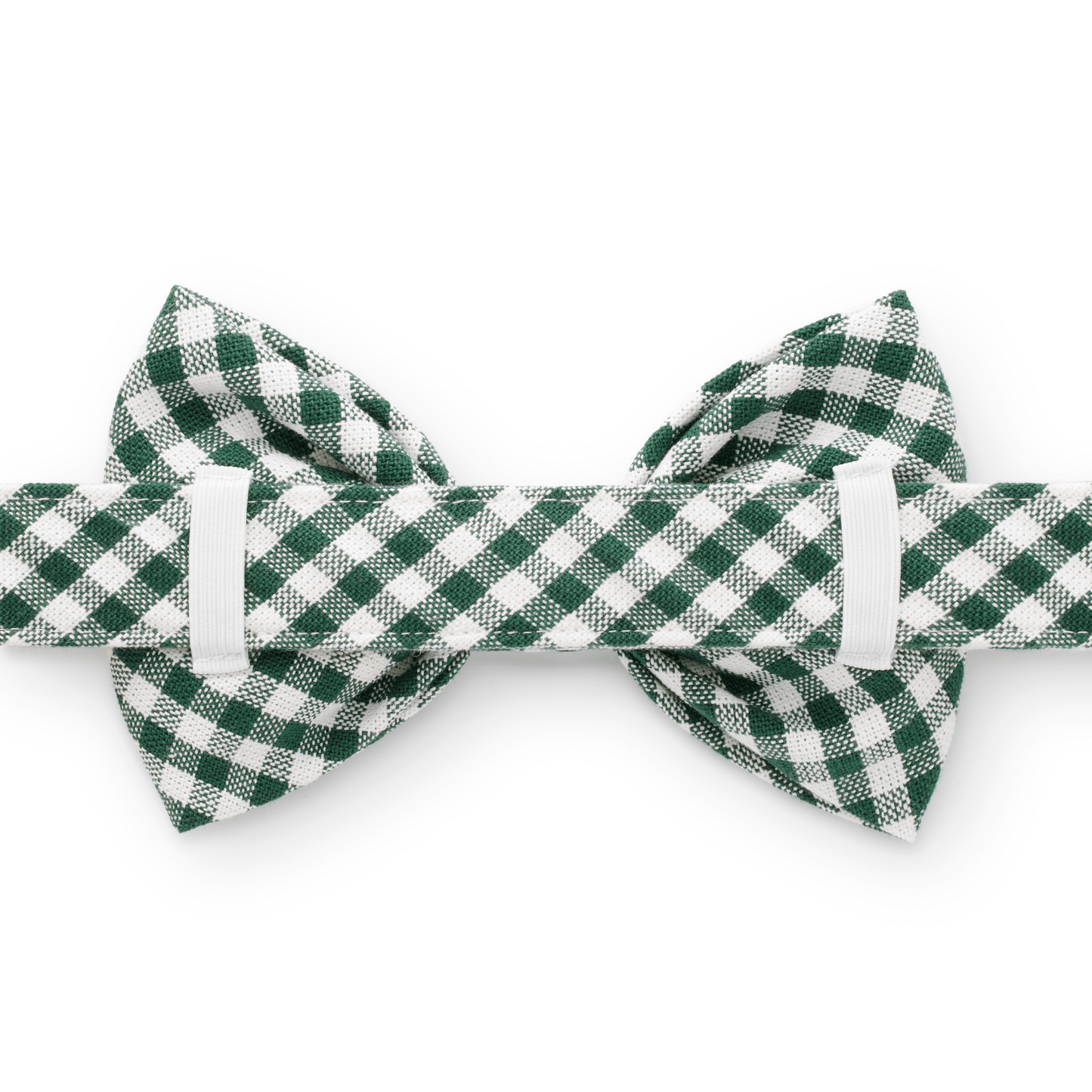 Evergreen Gingham Bow Tie Collar