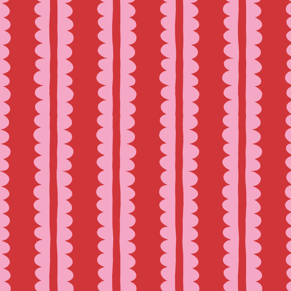 Scallop Stripe Dog Collar