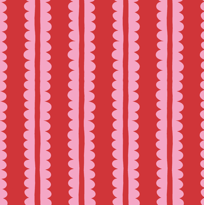 Scallop Stripe Dog Collar