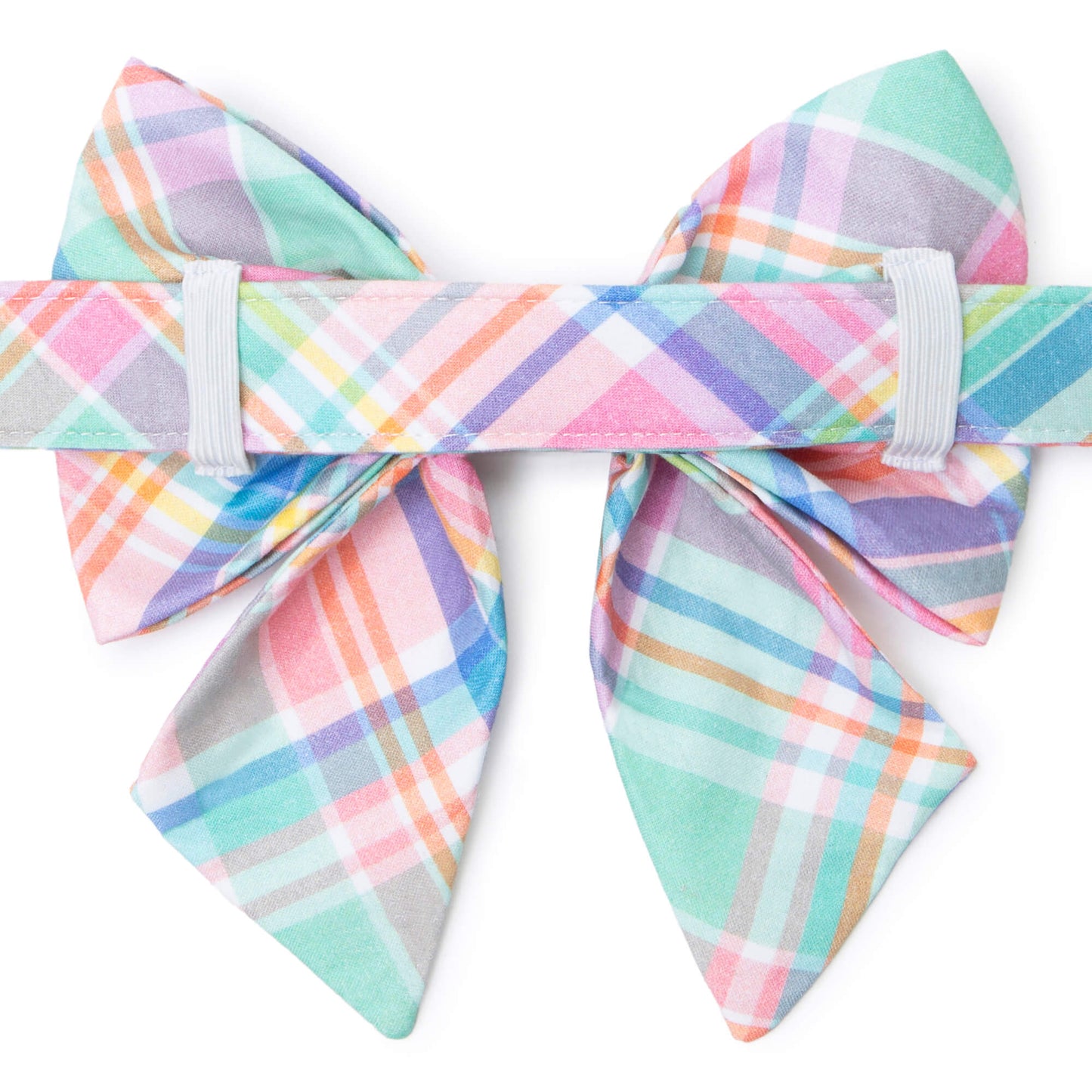 Blooming Plaid Lady Bow Collar