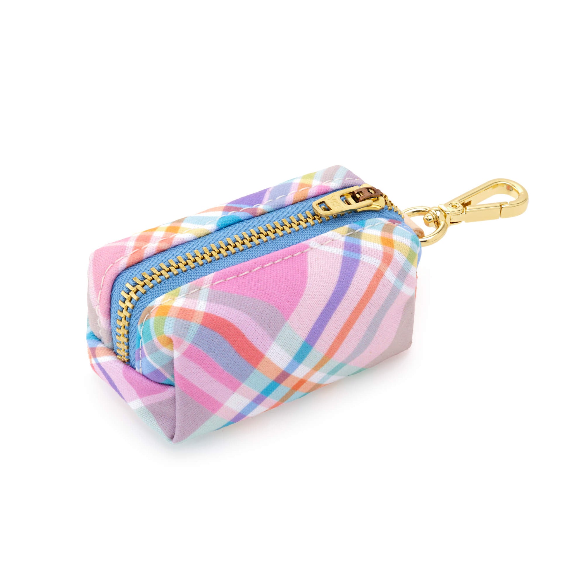 Blooming Plaid Waste Bag Holder