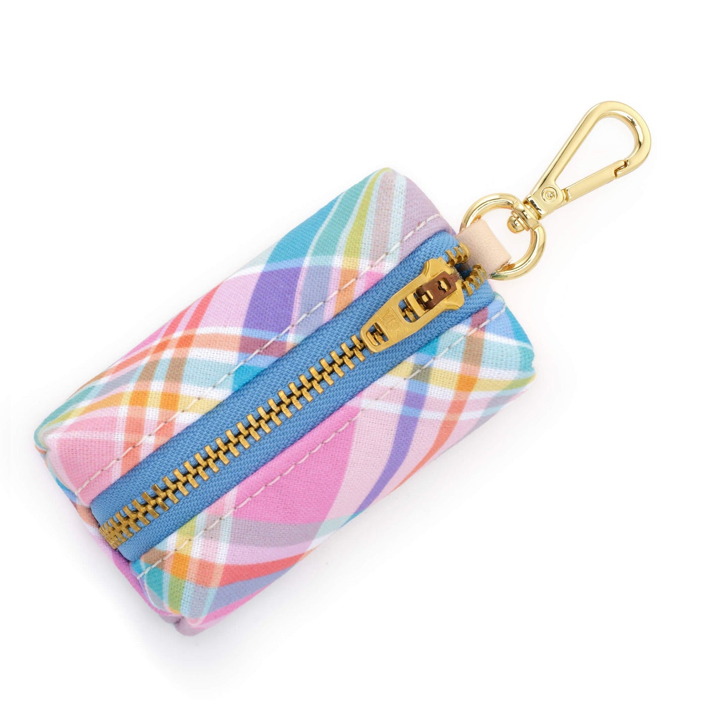 Blooming Plaid Waste Bag Holder