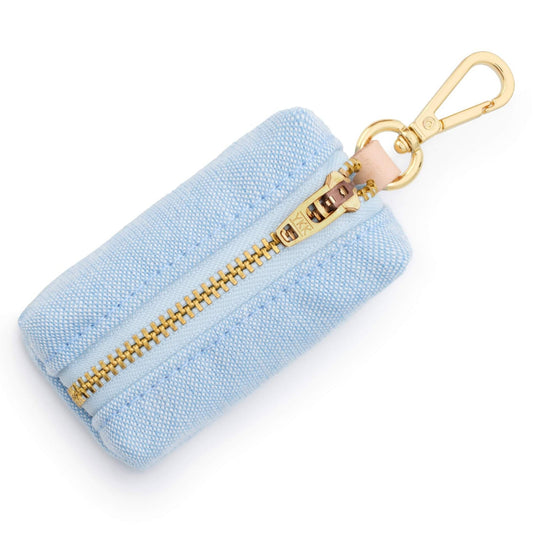 Blue Chambray Waxed Canvas Waste Bag Holder