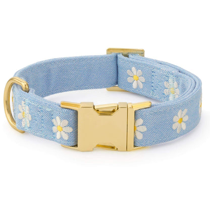 Daisy Embroidered Collar Walk Set