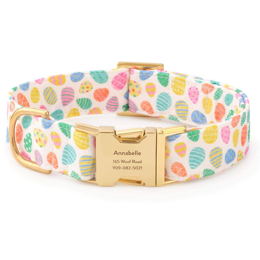 Easter Eggs Dog Collar