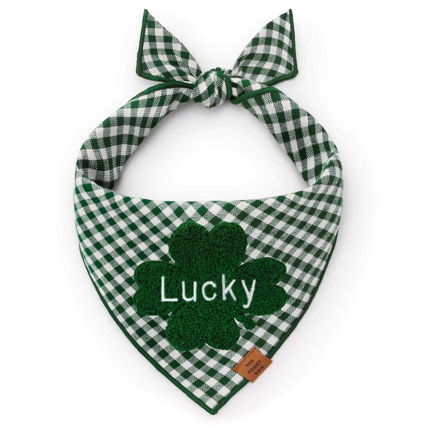 Clover Applique Dog Bandana