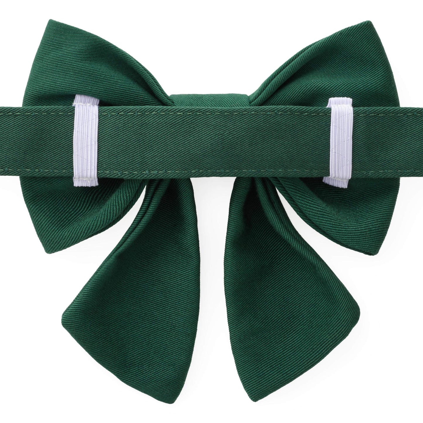 Clover Embroidered Lady Dog Bow