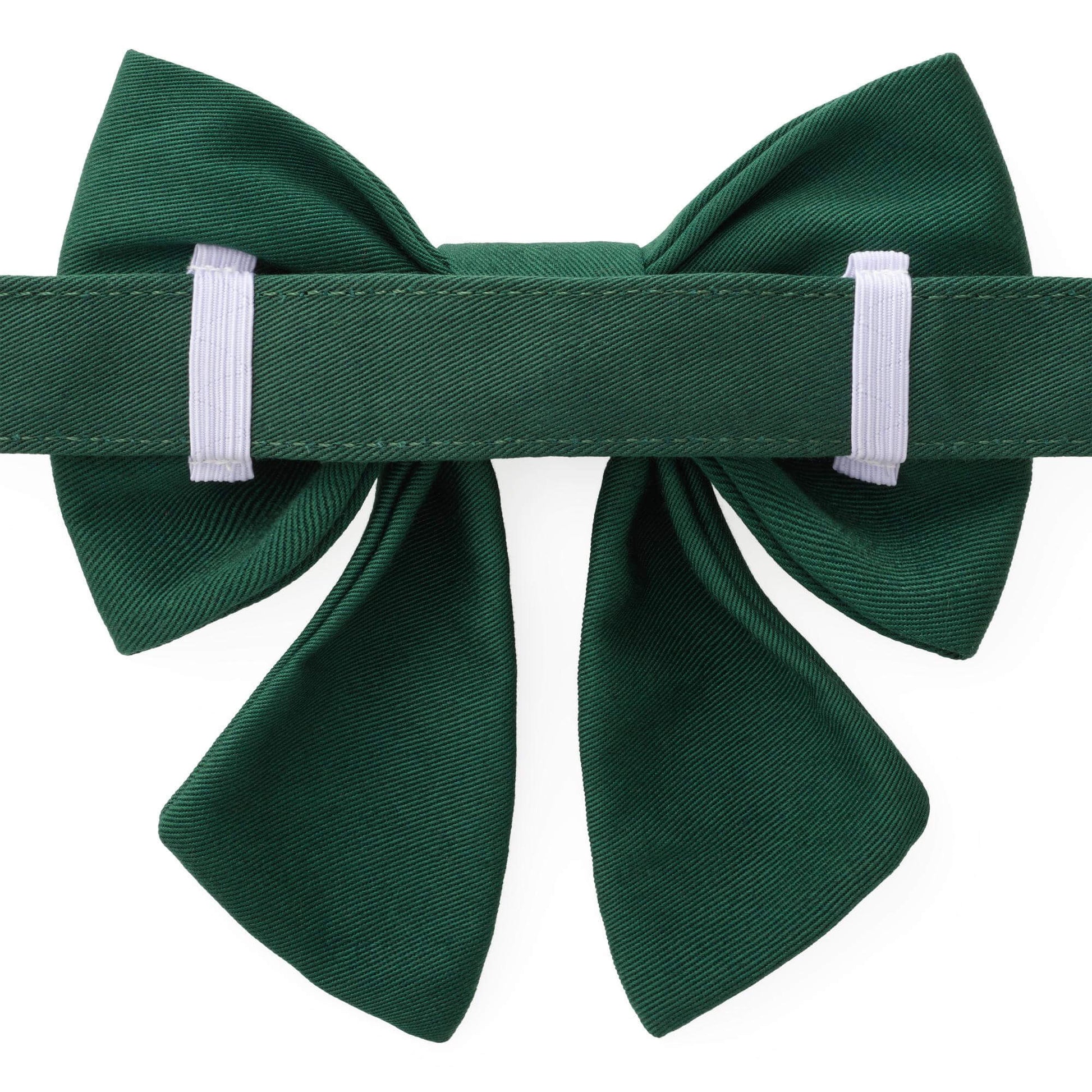 Clover Embroidered Lady Dog Bow