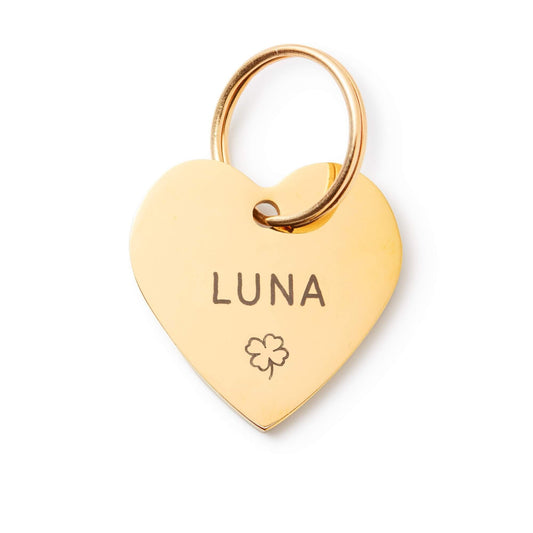 Heart Pet ID Tag: Clover Icon