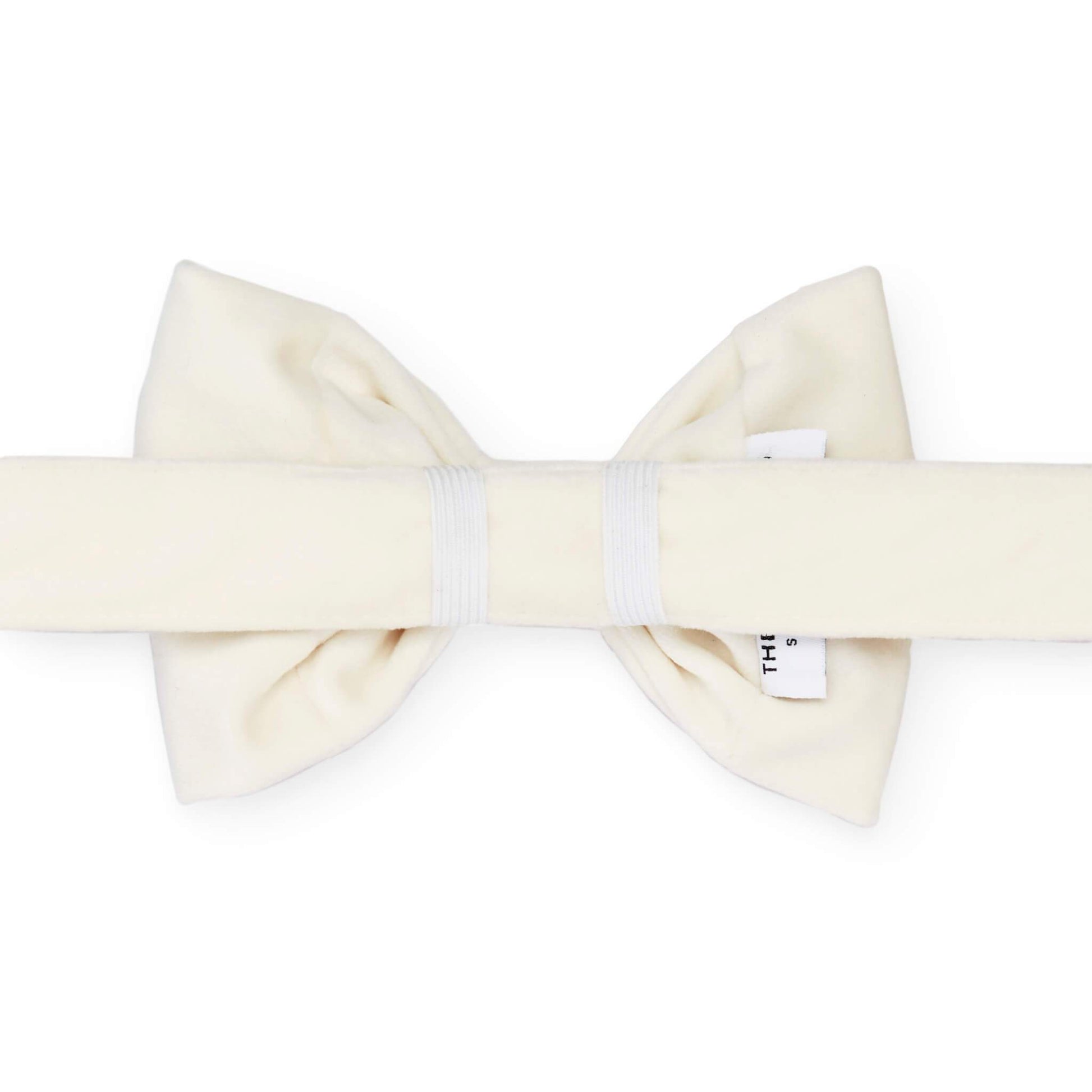 Ivory Velvet Bow Tie Collar